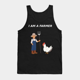 I am a real farmer Tank Top